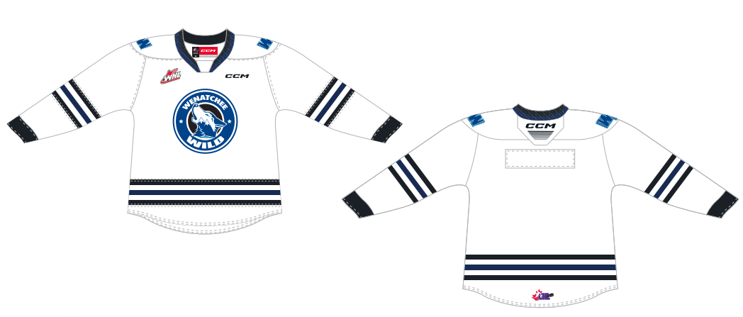 Adult Replica Jersey - WHITE – Wenatchee Wild Online Store