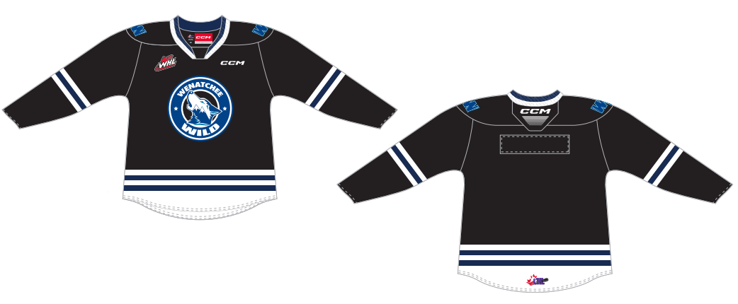 Adult Replica Jersey - BLACK – Wenatchee Wild Online Store